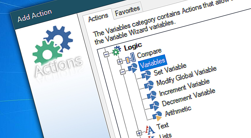 Advanced variable management