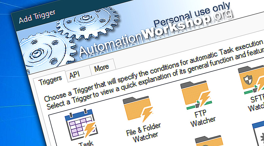 Free automation Triggers (conditions)