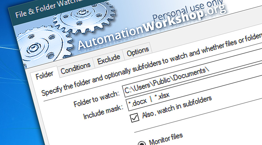 Free File & Folder Watcher Trigger