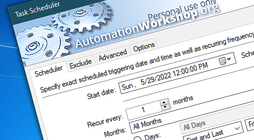 parti Guvernør klima Advanced freeware Task Scheduler